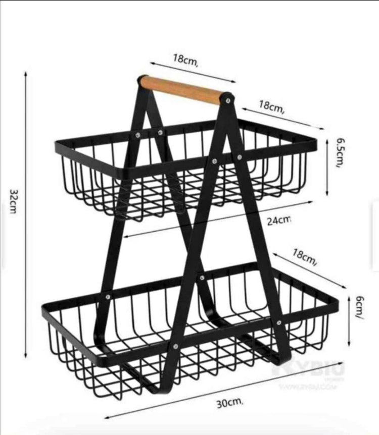 Frutero de 2 niveles